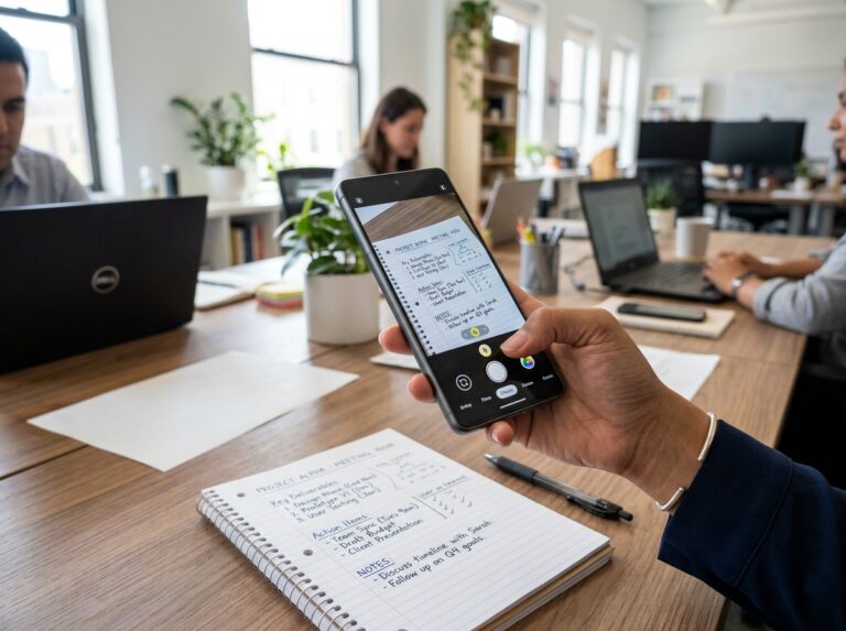 handwritten notes to Google Drive