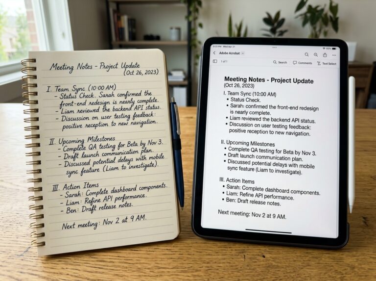 handwritten to pdf converter