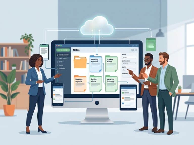 cloud based note organization