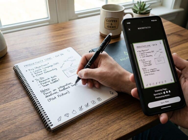 digitize notes with rocketbook