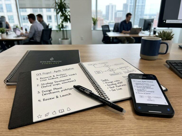 smart reusable writing notebook