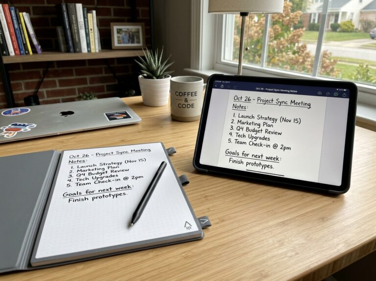 app sync handwriting notebook