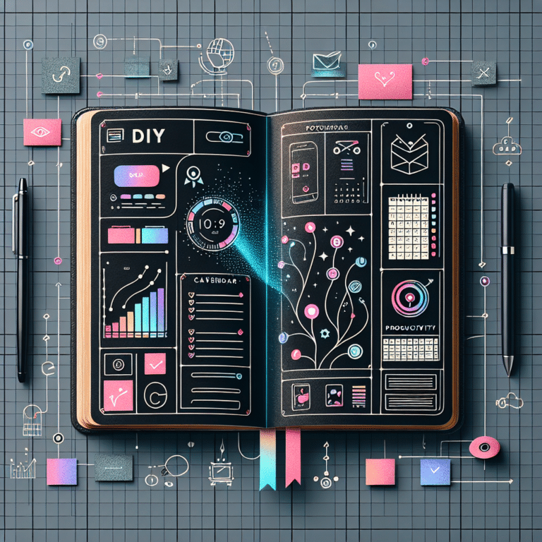 DIY productivity system with smart notebook