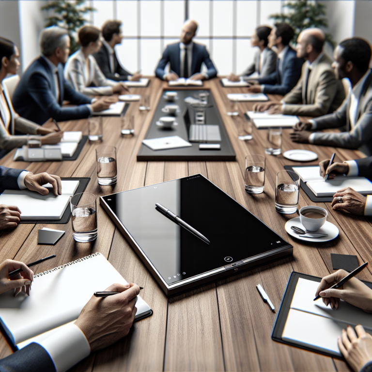 Using smart notebooks for meetings